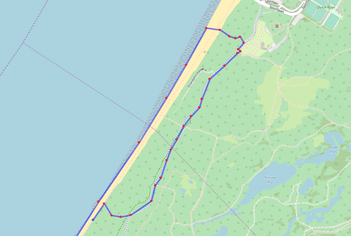 MTB Beach Race - Scheveningen percorso keerlus-katwijk