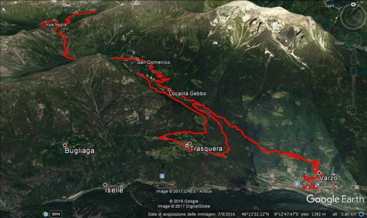 Mappa Alpe Veglia MTB