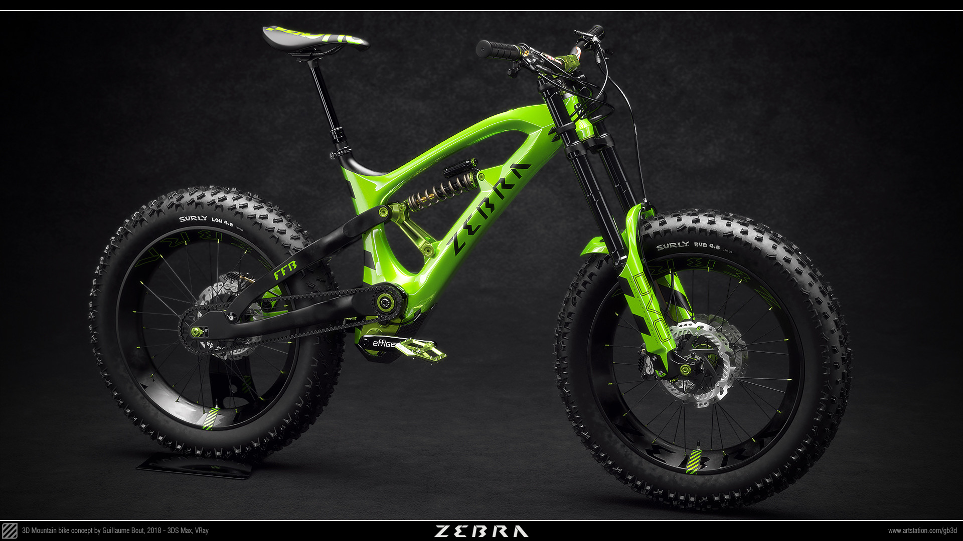 zebra fat bike